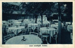 1932 Budapest I. Tabán, Avar vendéglő kertje. Kereszt utca 19.