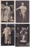 4 db RÉGI motívum képeslap pápákról / 4 pre-1945 motive postcards of popes