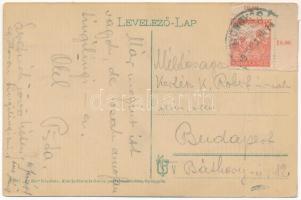 1918 Gyöngyös, az 1917-es nagy tűzvészben leégett zsidó (izraelita) templom, zsinagóga. "Az Est...