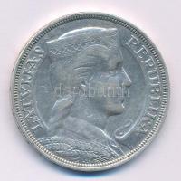 Lettország 1931. 5L Ag T:XF karcok 
Latvia 1931. 5 Lati Ag C:XF scratches
Krause KM#9