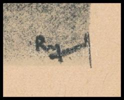 Ruzicskay György (1896-1993): Illusztráció. Algráfia, papír, jelzett az algrafián, 24,5×18 cm