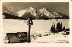 1950 Bélai-havasok, Bélai-Tátra, Belianske Tatry (Tátra, Magas-Tátra, Vysoké Tatry); Zdiarske Vidly 2148 m / Sirató / mountain peak, cross