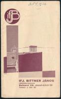 1929 ifj. Bittner János rádió laboratóriuma képes reklám leporelló