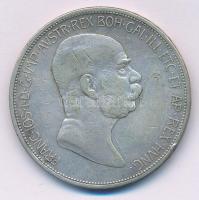 Ausztria 1908. 5K Ag "Ferenc József - Jubileum" T:VF,F ph. Austria 1908. 5 Corona Ag "Franz Joseph - Jubilee" C:VF,F patina Krause KM#2809