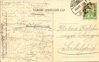 1916 A 4-es honvédek géppuskája a havasokban. A m. kir. 4. honv. gy. ezr. tulajdona. Herbst műnyomda...