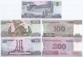 Észak-Korea 2002-2013. 5W-5000W (10xklf) MINTA felülnyomással és "0000000"-ás sorszámmal T...