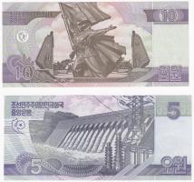 Észak-Korea 2002. 5W + 2002. 10W T:I
North Korea 2002. 5 Won + 2002. 10 Won C:UNC 
Krause P#58, P#...