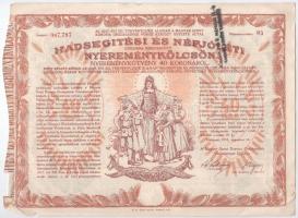 Budapest 1882. "Magyar szent korona országainak vörös-kereszt egylete" kisorsolási kötvény...