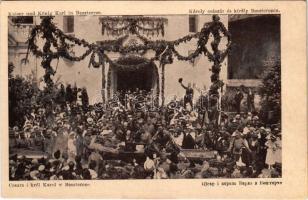 Beszterce, Bistritz, Bistrita; IV. Károly császár és király látogatása / visit of Charles I of Austria