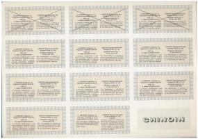 Budapest 1990. "CHINOIN Gyógyszer és Vegyészeti Termékek Gyára Rt." kitöltetlen, névre szó...