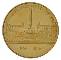 Lebó Ferenc (1960-) 1996. "A Honfoglalás emlékére 896-1896 / Árpád nagyfejedelem" aranyozo...