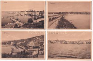 4 db RÉGI szlovén város képeslap / 4 pre-1945 Slovenian town-view postcards