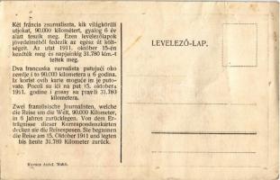 1913 Joseph Gricourt, Paul Sévin; journalistes Francais, Faisant le tour du mond a pied / két franci...