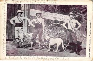 1911 R. Schottstädt, C. J. Gagnon, Albert Frechette. Reise um die Welt / Tour du Monde / world travelers (EM)