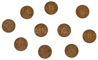 1933. "BSZKRT (Budapest Székesfővárosi Közlekedési Részvénytársaság) Kisszakaszjegy" Cu bá...