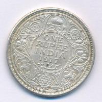 India 1917. 1R Ag "V. György" Bombay T:AU kis patina
India 1917. 1 Rupee Ag "George ...