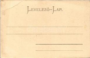 Balatonfüred, Balaton-Füred; Savanyúvíz kút. Köves Béla kiadása. Montázs hölgyekkel és urakkal (EB)