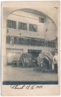 1924 Szászfenes, Floresti, Fenes; Hidrocentrala / Vízerőmű, belső munkásokkal / hydroelectric power plant, interior with workers. photo (EK)