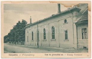 Barcaszentpéter, Petersburg, Petersberg, Sanpetru; Sala de gimnastica ev. / Evangélikus tornaterem / Evang. Turnsaal / Lutheran gym (fl)