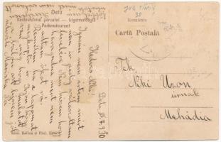 1930 Detta, Ghedu, Deta; Liget vendéglő, étterem. Alex. Ballon kiadása / Restaurantul parcului / par...