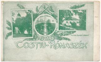 1926 Rónaszék, Costiui; mozaiklap / multi-view postcard. Fotogr. Szabó (fa)