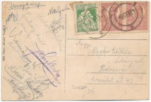 1921 Torda, Turda; A sóbánya bejárata, iparvasút, bányavasút. Füssy József kiadása / salt mine, entr...