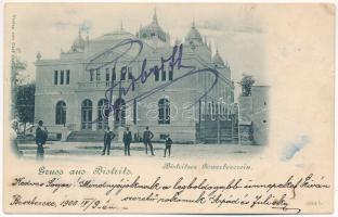 1900 Beszterce, Bistritz, Bistrita; Gewerbevereinshaus / Iparosegylet háza. Carl Csallner kiadása / House of Craftsmen Association (r)