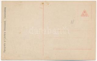 Karánsebes, Caransebes; Pro Patria / Első világháborús hősök szobra, emlékmű / WWI military monument...