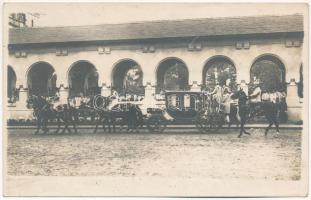 1922 Gyulafehérvár, Alba Iulia; La Incoronare / Ferdinánd román király és felesége, Mária királyné koronázási ünnepsége / coronation ceremony of King Ferdinand and Marie, Queen of Romania. photo