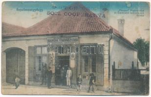 1929 Sepsiszentgyörgy, Sfantu Gheorghe; Hangya fogyasztási és értékesítő szövetkezet üzlete és saját kiadása / cooperative shop (fa)