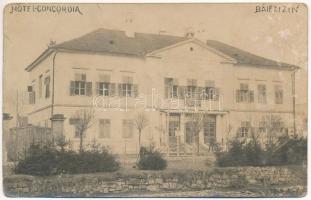 Zajzon, Zaizon-fürdő, Zajzonfürdő, Zizin; Hotel Concordia szálloda / spa hotel. photo (szakadás / tear)