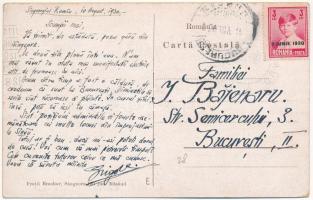 1930 Oláhszentgyörgy, Sangeorgiul Roman, Sangeorz-Bai; Gara CFR / vasútállomás. Brecher testvérek ki...