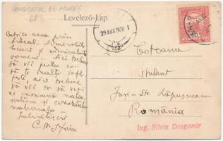 1908 Oláhszentgyörgy, Sangeorgiul Roman, Sangeorz-Bai; Vederea scaldelor / fürdő látképe / Badeansta...