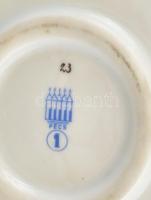 Zsolnay szalonnázó paraszt, kézzel festett, jelzett, hibátlan, m: 33 cm