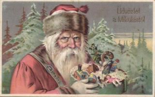 Santa Claus litho