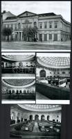 1940 Kassa, a Felvidéki Kereskedelmi Bank épülete kívül-belül, 4 db modern nagyítás a néhai Lapkiadó Vállalat központi fotólaborjának archívumából, 21x15 cm és 10x15 cm