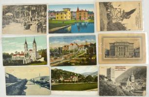 Kb. 140 db RÉGI főleg történelmi magyar város képeslap vegyes minőségben: Erdély, lithok, pár külföl...