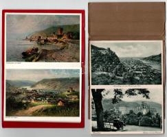 4 db régi német képeslap füzet / 4 pre-1945 German postcard booklets
