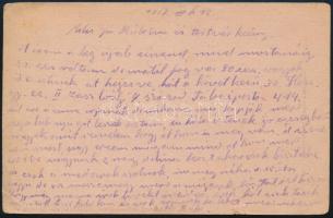 1917 Field postcard "M. KIR. BUDAPESTI 20. HONVÉD GYALOG ..." + "TP 414" 1917 Tá...