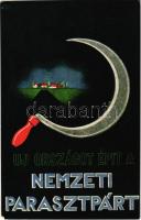 Új országot épít a Nemzeti Parasztpárt! Kiadja a Nemzeti Parasztpárt Hadifogolygondozó Osztálya / Hungarian National Peasant Party propaganda