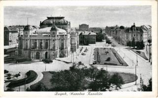 Zagreb, Zágráb; Narodno Kazaliste / theatre