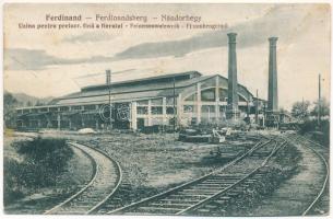 Nándorhegy, Otelu Rosu, Ferdinand, Ferdinandsberg; vasgyár, finomhengermű, iparvasút / Uzina pentru prelucr. fina a fierului / Feineisenwalzwerk / iron works, factory, industrial railway (EK)