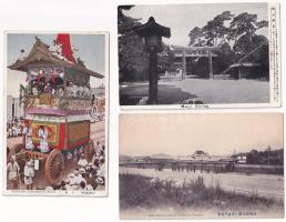 7 db főleg RÉGI kínai és japán képeslap (egy díjjegyes) / 7 mostly pre-1945 Chinese and Japanese postcards
