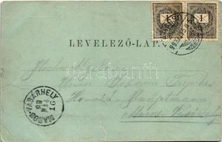 1899 (Vorläufer) Brassó, Kronstadt, Brasov; Hinter der Graft / Árokmente télen. H. Ziedner No. 7. / ...