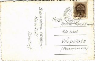 1942 Marosfő, Izvoru Muresului; park a vasúti síneknél / park next to the railway. photo (EK) + &quo...