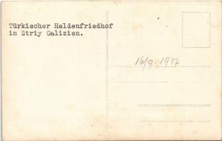1917 Türkischer Heldenfriedhof in Striy Galizien / Első világháborús katonai hősök temetője Galíciai...