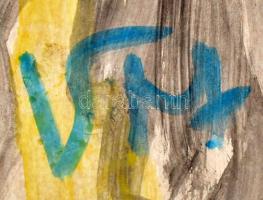 Csepeli Németh Miklós (1934-2012): Portré. Akvarell, papír, jelzett. Paszpartuban. 30x20 cm