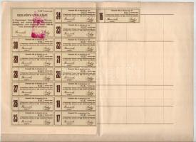 Losonc 1910. "Nógrádmegyei Népbank Losonczon Részvénytársaság" részvénye 400K-ról szárazpe...