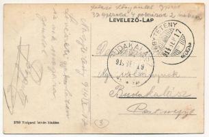 1914 Budapest XXII. Nagytétény, Cs. és kir. katonai lövölde, lőcsarnok katonákkal. Weigand István ki...