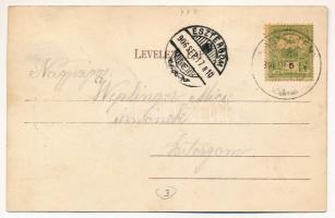 1906 Budapest XXII. Nagytétény, Pentz-féle vendéglő és kávéház, omnibusz